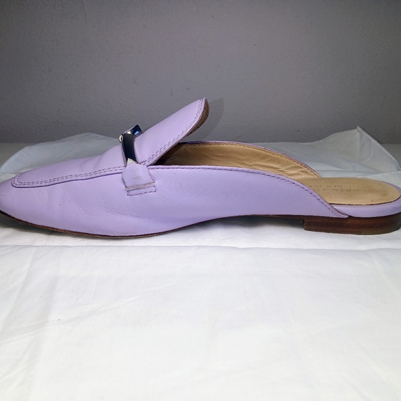 KATE SPADE NY LANA MULES LILAC LEATHER SZ 7.5 - Picture 6 of 16